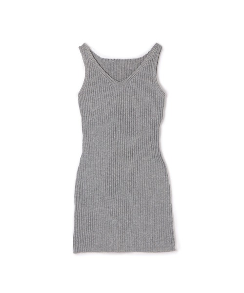 M DOLLY（エムドリー）の「layered knit dress/レイヤードニットドレス（ワンピース・レディース・グレー・FREE）」の10枚目の写真
