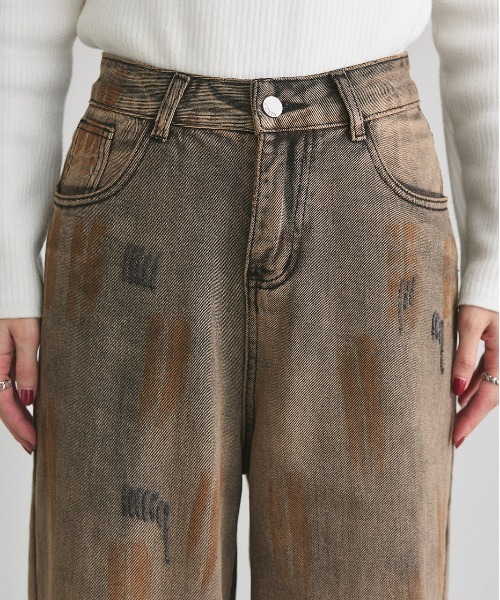 ad thie(アドティエ)の「ウォッシュグラデーションデニム(デニムパンツ・レディース・ブラウン・SMALL/MEDIUM)」の19枚目の写真