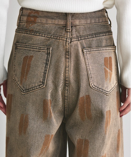 ad thie(アドティエ)の「ウォッシュグラデーションデニム(デニムパンツ・レディース・ブラウン・SMALL/MEDIUM)」の20枚目の写真