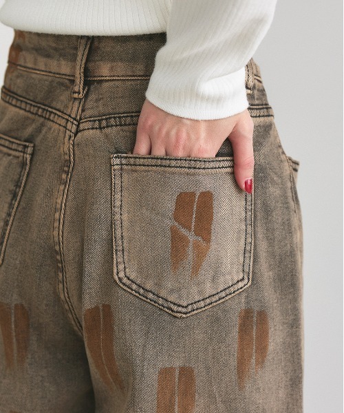 ad thie(アドティエ)の「ウォッシュグラデーションデニム(デニムパンツ・レディース・ブラウン・SMALL/MEDIUM)」の22枚目の写真