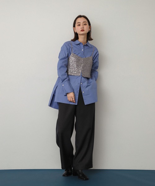 SENSE OF PLACE by URBAN RESEARCH（センスオブプレイスバイアーバンリサーチ）の「スパンコールホックビスチェ（その他トップス・レディース・ブラック/グレー・ONE）」の22枚目の写真