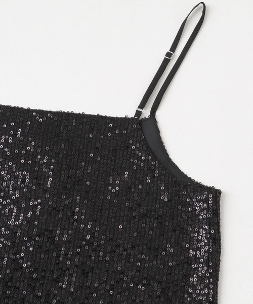 SENSE OF PLACE by URBAN RESEARCH（センスオブプレイスバイアーバンリサーチ）の「スパンコールホックビスチェ（その他トップス・レディース・ブラック/グレー・ONE）」の12枚目の写真