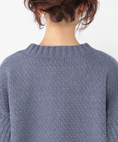 セール】5ゲージシャギーモールキーネックプルオーバー（ニット