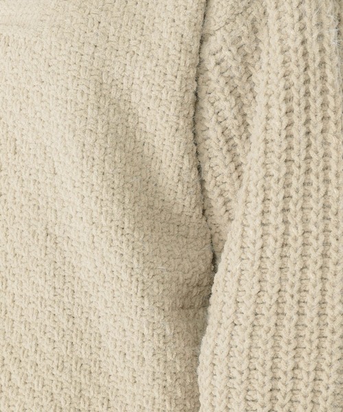 studio CLIP（スタディオクリップ）の「5ゲージシャギーモールキーネックプルオーバー（ニット/セーター・レディース・イエロー/ライトグレー/ブルー・FREE）」の22枚目の写真