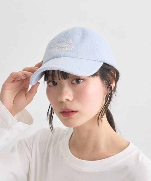 earth music&ecology(アースミュージックアンドエコロジー)の「メッセージ刺繍パイルキャップ(キャップ・レディース・ピンク/アイボリー/ブラック/ライトブルー・FREE)」の15枚目の写真