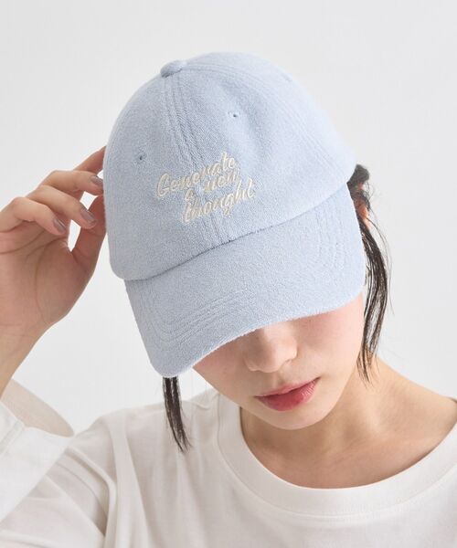 earth music&ecology(アースミュージックアンドエコロジー)の「メッセージ刺繍パイルキャップ(キャップ・レディース・ピンク/アイボリー/ブラック/ライトブルー・FREE)」の16枚目の写真