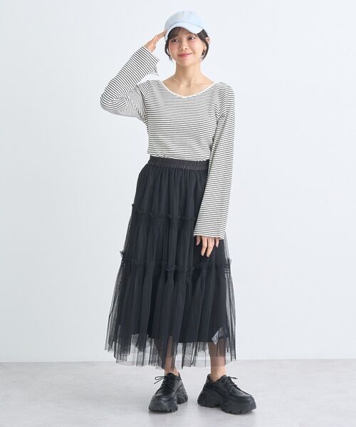 earth music&ecology(アースミュージックアンドエコロジー)の「メッセージ刺繍パイルキャップ(キャップ・レディース・ピンク/アイボリー/ブラック/ライトブルー・FREE)」の20枚目の写真