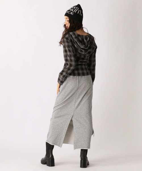 FOREVER 21（フォーエバー トゥエンティーワン）の「【2025SS】チェックフーディコンパクトシャツ（シャツ/ブラウス・レディース・ブラック/ブルー/オレンジ・FREE）」の16枚目の写真