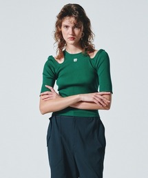 DOUBLE STANDARD CLOTHING | レンシルテレコカットアウトTシャツ(Tシャツ/カットソー)