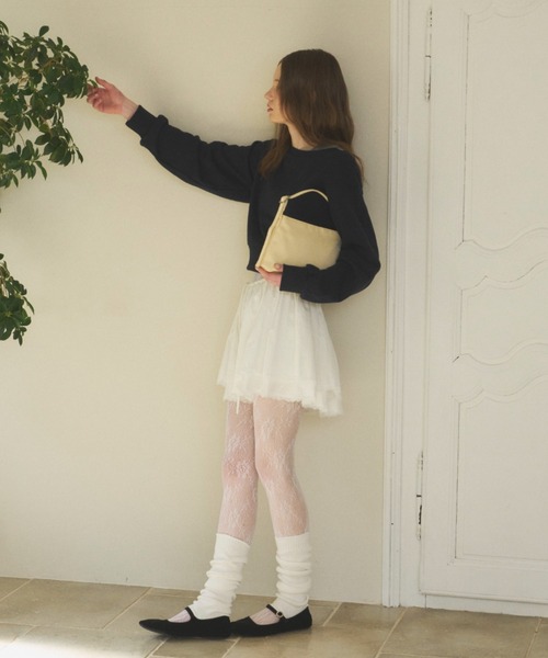 GIUNON（ジウノン）の「hem lace cotton skirt / ヘムレースコットンスカート（スカート・レディース・ホワイト/ブラック・FREE）」の17枚目の写真