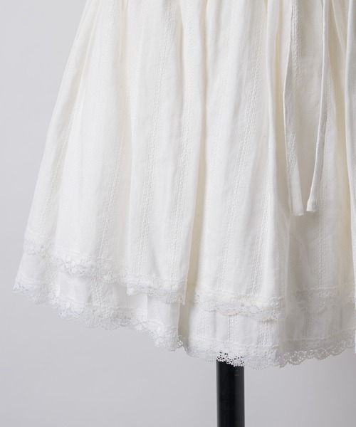GIUNON ヘムレースコットンスカート hem lace cotton skirt / ヘムレースコットンスカート（スカート