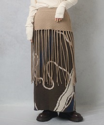 Lull | 【Lull / ルル】フリンジスカート（レイヤード用）(スカート)