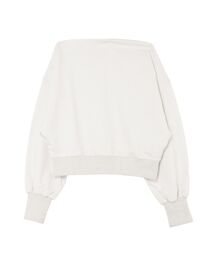 LAGUNAMOON | オフショルラメスウェットプルオーバー(スウェット)