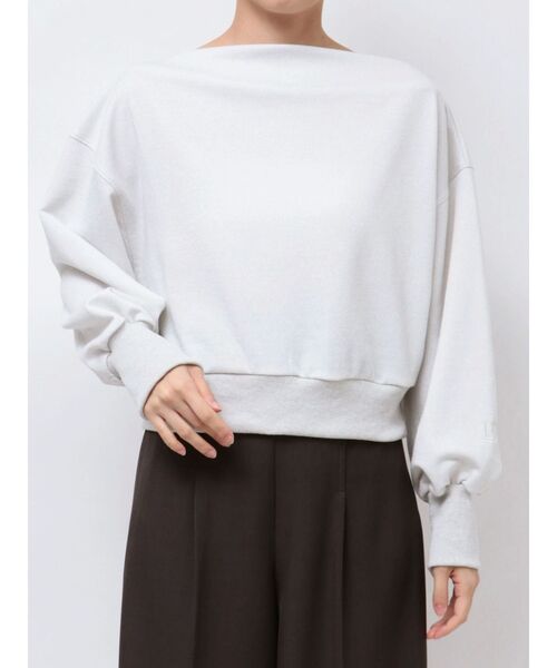 LAGUNAMOON（ラグナムーン）の「オフショルラメスウェットプルオーバー（スウェット・レディース・ホワイト/ピンク/グレー・FREE）」の9枚目の写真