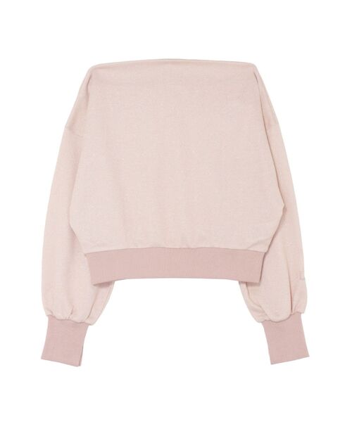 LAGUNAMOON（ラグナムーン）の「オフショルラメスウェットプルオーバー（スウェット・レディース・ホワイト/ピンク/グレー・FREE）」の7枚目の写真