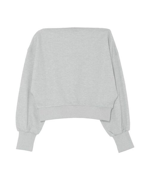 LAGUNAMOON（ラグナムーン）の「オフショルラメスウェットプルオーバー（スウェット・レディース・ホワイト/ピンク/グレー・FREE）」の6枚目の写真