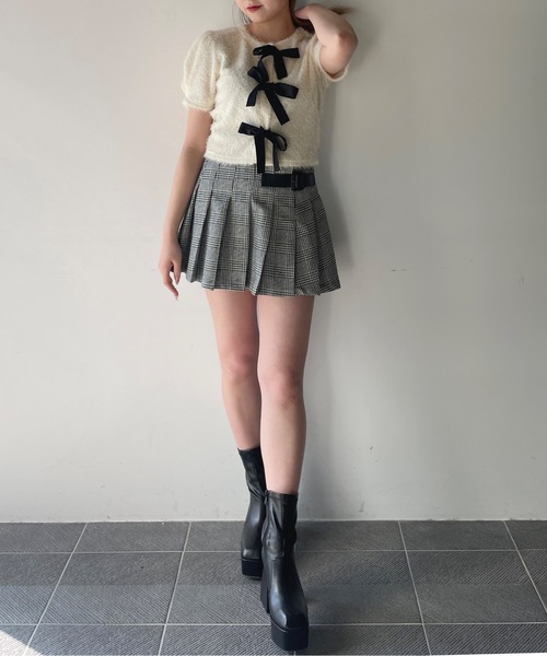 one way(ワンウェイ)の「フェザーリボンカーディガン(カーディガン/ボレロ・レディース・ブラック/グレー/ホワイト・FREE)」の15枚目の写真