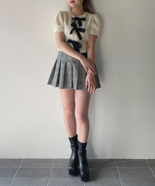 one way(ワンウェイ)の「フェザーリボンカーディガン(カーディガン/ボレロ・レディース・ブラック/グレー/ホワイト・FREE)」の17枚目の写真