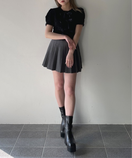 one way(ワンウェイ)の「フェザーリボンカーディガン(カーディガン/ボレロ・レディース・ブラック/グレー/ホワイト・FREE)」の9枚目の写真