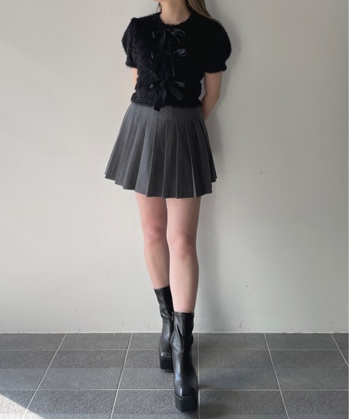 one way(ワンウェイ)の「フェザーリボンカーディガン(カーディガン/ボレロ・レディース・ブラック/グレー/ホワイト・FREE)」の11枚目の写真