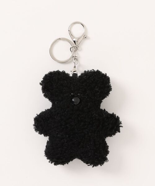 ポップで可愛い♪【大注目PARFOIS】もこもこベアキーホルダー もこもこ ぬいぐるみ ベアー キーホルダー MONO-MART LADY'S