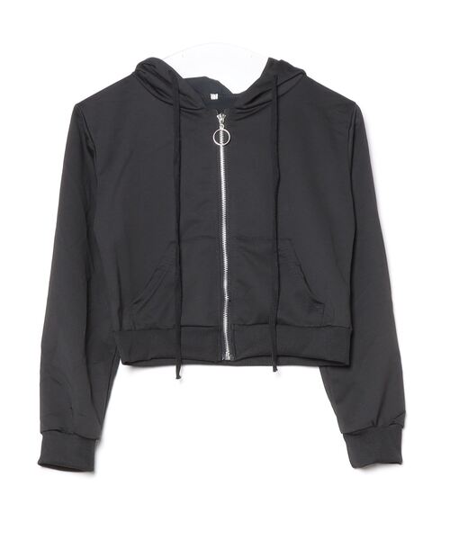 Per sist ence(パーシエンス)の「ショート丈ZIPパーカー(パーカー・レディース・ブラック/ホワイト・X-LARGE/SMALL/MEDIUM/LARGE)」の3枚目の写真