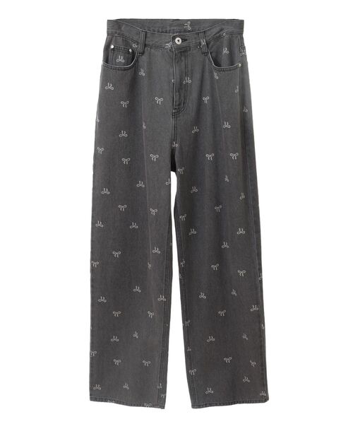 earth music&ecology（アースミュージックアンドエコロジー）の「リボンプリントデニムパンツ（デニムパンツ・レディース・ライトグレー/ライトインディゴブルー・S/M）」の18枚目の写真