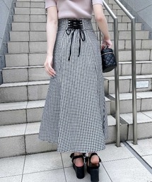 【WEB限定】バックレースアップマーメイドスカート