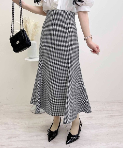 INGNI（イング）の「【WEB限定】バックレースアップマーメイドスカート（スカート・レディース・チャコールグレー/ブラック系その他3/ブラック/サックスブルー/ライトベージュ/ピンク/ボルドー/ブラウン/ブラウン系その他2/その他11/ホワイト系その他/ブラウン系4/イエロー系・M/L）」の13枚目の写真