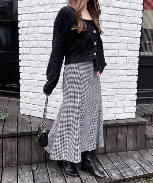 INGNI（イング）の「【WEB限定】バックレースアップマーメイドスカート（スカート・レディース・チャコールグレー/ブラック系その他3/ブラック/サックスブルー/ライトベージュ/ピンク/ボルドー/ブラウン/ブラウン系その他2/その他11/ホワイト系その他/ブラウン系4/イエロー系・M/L）」の20枚目の写真