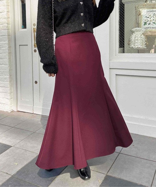 INGNI（イング）の「【WEB限定】バックレースアップマーメイドスカート（スカート・レディース・チャコールグレー/ブラック系その他3/ブラック/サックスブルー/ライトベージュ/ピンク/ボルドー/ブラウン/ブラウン系その他2/その他11/ホワイト系その他/ブラウン系4/イエロー系・M/L）」の16枚目の写真