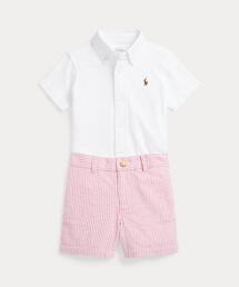 POLO RALPH LAUREN CHILDRENSWEAR（ポロ ラルフ ローレン チルドレンズウェア）の「オックスフォード メッシュ シャツ & シアサッカー ショートパンツ セット（その他ベビーウェア）」
