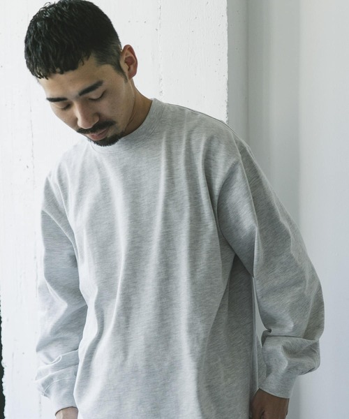 URBAN RESEARCH DOORS（アーバンリサーチドアーズ）の「10.5オンス ヘビーウェイトロングスリーブTシャツ（Tシャツ/カットソー・メンズ・ブラック/グレー系その他/ホワイト・MEDIUM/LARGE）」の22枚目の写真