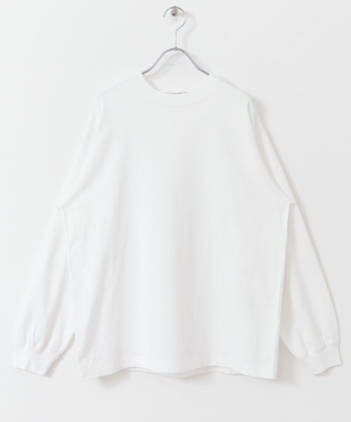 URBAN RESEARCH DOORS（アーバンリサーチドアーズ）の「10.5オンス ヘビーウェイトロングスリーブTシャツ（Tシャツ/カットソー・メンズ・ブラック/グレー系その他/ホワイト・MEDIUM/LARGE）」の11枚目の写真