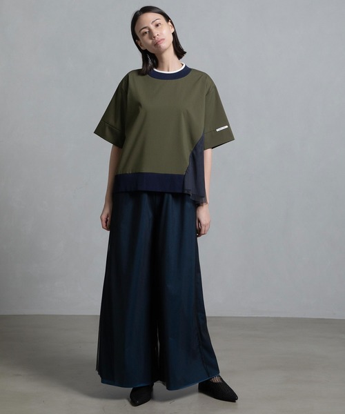 ↓未使用MARECHALTERRE(マルシャルテル）サイドフレア裾リブカットソー ↓未使用MARECHALTERRE(マルシャルテル）サイドフレア裾リブ