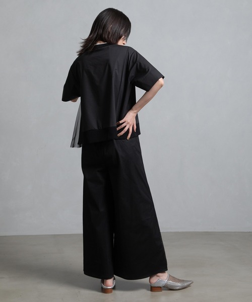 MARECHAL TERRE(マルシャルテル)の「リブチュールトップス(Tシャツ/カットソー・レディース・ブルー系その他/カーキ/ブラック/アイボリー・MEDIUM)」の22枚目の写真