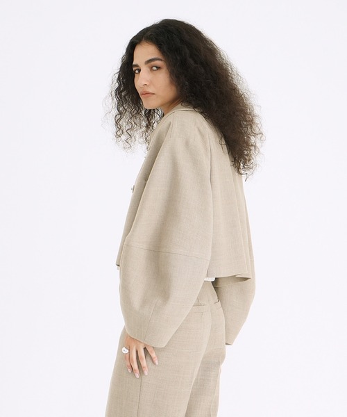 セール】COCOON SLEEVE SHORT JACKET（その他アウター）｜CLANE