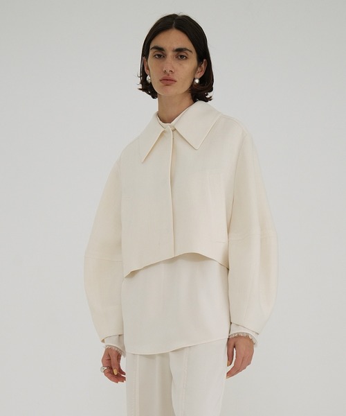 【CLANE】COCOON SLEEVE SHORT JACKET セール】COCOON SLEEVE SHORT JACKET（その他アウター）｜CLANE