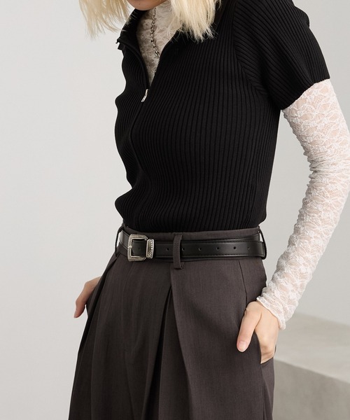 MONO-MART(モノマート)の「アソートデザインベルト スタッズ/ウエスタン(ベルト・レディース・ブラック/ホワイト/ブラウン/ブラック系1・FREE)」の16枚目の写真