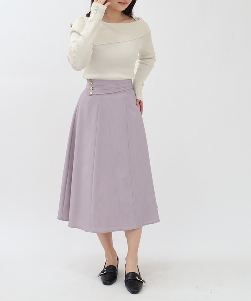 TRUDEA(トルディア)の「アシメオフショルラメニット(ニット/セーター・レディース・ベージュ/ライトグレー/ホワイト/ピンク・MEDIUM/LARGE)」の11枚目の写真