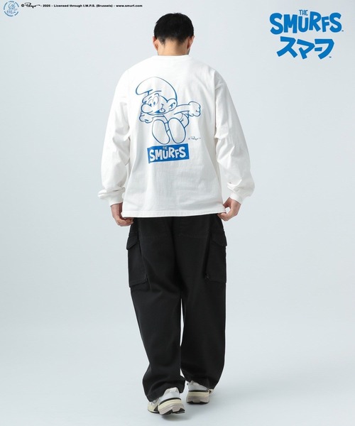 BAYFLOW(ベイフロー)の「【THE SMURFS/スマーフ】プリント長袖Tシャツ(Tシャツ/カットソー・メンズ・ホワイト/ブルー/チャコール・LARGE/MEDIUM)」の9枚目の写真