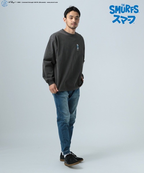 BAYFLOW(ベイフロー)の「【THE SMURFS/スマーフ】プリント長袖Tシャツ(Tシャツ/カットソー・メンズ・ホワイト/ブルー/チャコール・LARGE/MEDIUM)」の10枚目の写真