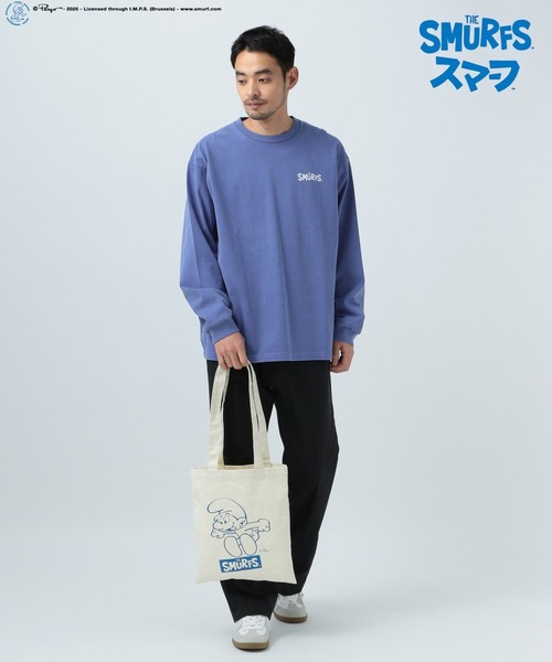 BAYFLOW(ベイフロー)の「【THE SMURFS/スマーフ】プリント長袖Tシャツ(Tシャツ/カットソー・メンズ・ホワイト/ブルー/チャコール・LARGE/MEDIUM)」の13枚目の写真