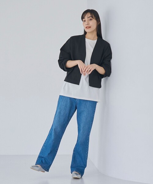 RONEL(ロネル)の「PE14G ロングスリーブカーディガン(カーディガン/ボレロ・レディース・ネイビー/オフホワイト/ブラック・S/M)」の15枚目の写真