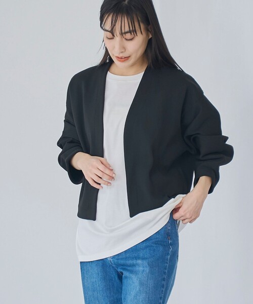 RONEL(ロネル)の「PE14G ロングスリーブカーディガン(カーディガン/ボレロ・レディース・ネイビー/オフホワイト/ブラック・S/M)」の17枚目の写真