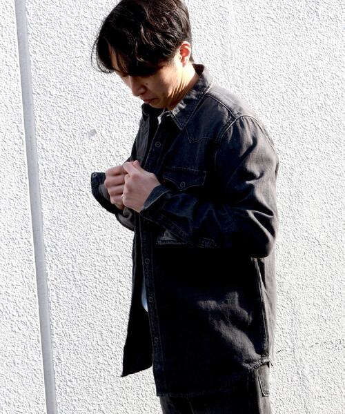Levi's(リーバイス)の「Levi's(リーバイス)【メンズ】「JACKSON WORKER」デニムシャツ(シャツ/ブラウス・メンズ・ブラック・L/M/S)」の12枚目の写真
