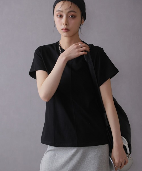Ulysses(ユリシス)の「センターシームデザインTシャツ(Tシャツ/カットソー・レディース・ホワイト/ブラック/グレー・F)」の19枚目の写真