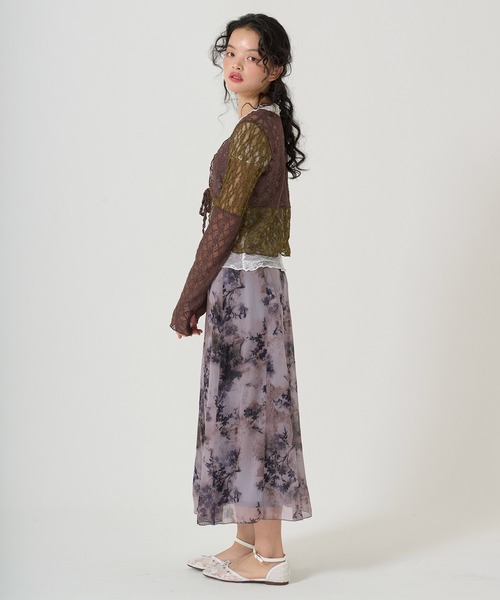 TINA：JOJUN（ティーナジョジュン）の「リボン付き レースバレエシューズ TINA：JOJUN（バレエシューズ・レディース・アイボリー/ピンク・S/M/L）」の6枚目の写真