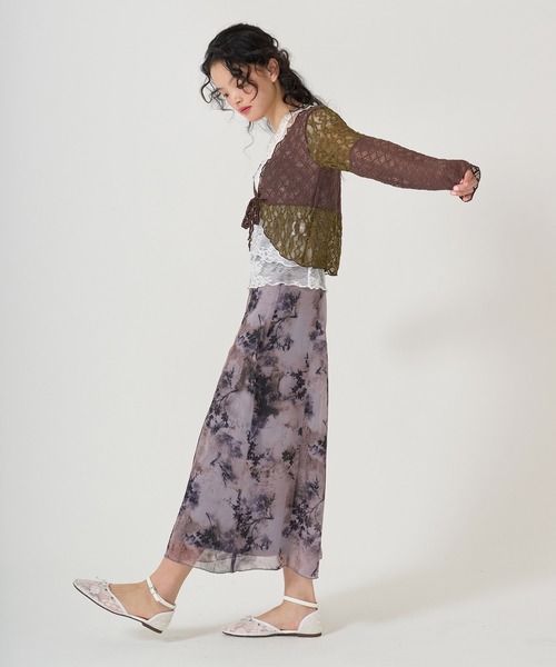 TINA：JOJUN（ティーナジョジュン）の「リボン付き レースバレエシューズ TINA：JOJUN（バレエシューズ・レディース・アイボリー/ピンク・S/M/L）」の7枚目の写真