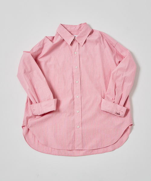 FRAMeWORK（フレームワーク）の「≪追加≫カラーストライプREG-SHT 2（シャツ/ブラウス・レディース・オレンジ/イエロー/レッド/ブルー・FREE）」の6枚目の写真